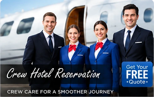 Flight crew hotel and transport support